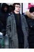 Ansel Elgort The Goldfinch Theodore Decker Grey Wool Trench Coat